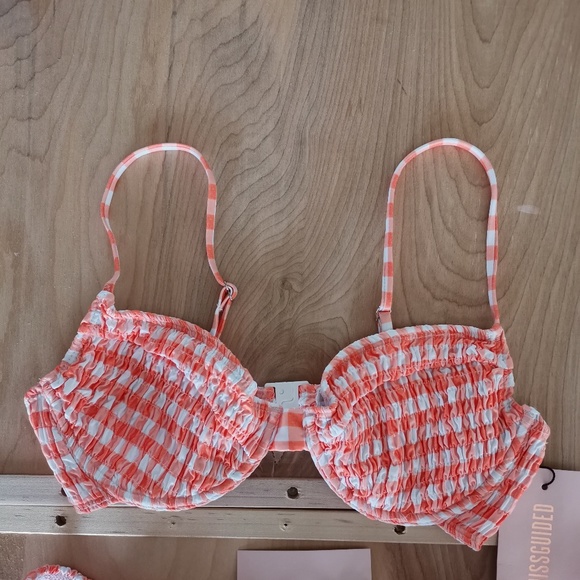 MISSGUIDED set:Crinkle boomerang underwire bikini top & bottoms - NWT (Size 8) - Picture 7 of 16